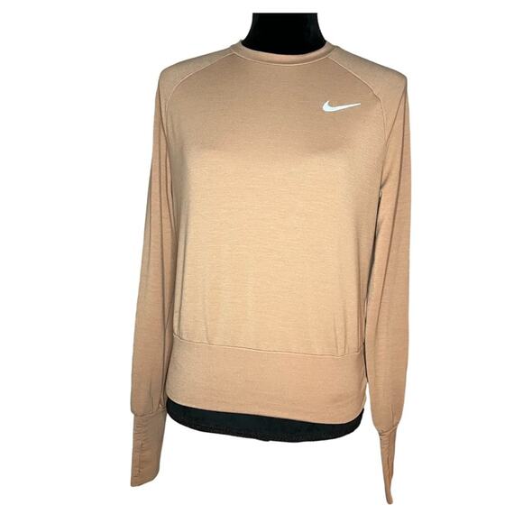 Nike Long Sleeve Running Raglan Shirt Size Small - Picture 1 of 6